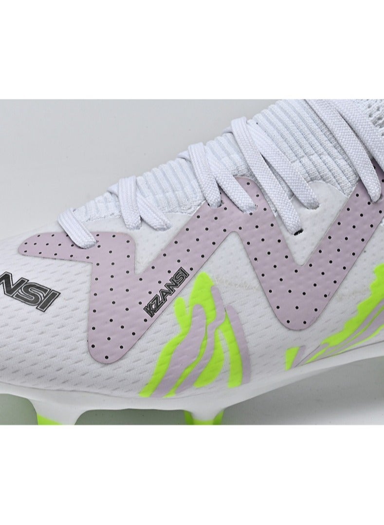 SKT Shiketro Adult Non-Slip Professional Training Football Shoes, Fold-Resistant And Non-Deformable, High-Top Protective Breathable Long-Spike Shoes, Suitable For Men And Women On Artificial Grass - Image 4