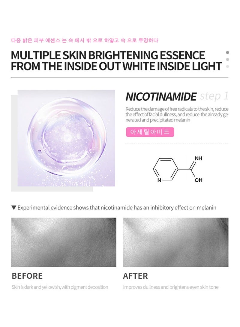 DEleventh Korean Brand Pearl Aqua Rejuvenationg Tone-Up Emulsion 30ml / with Niacinamide, and Vitamins B5 & Vitamins E for a Bright, Hydrated, and Youthful Complexion - Image 5