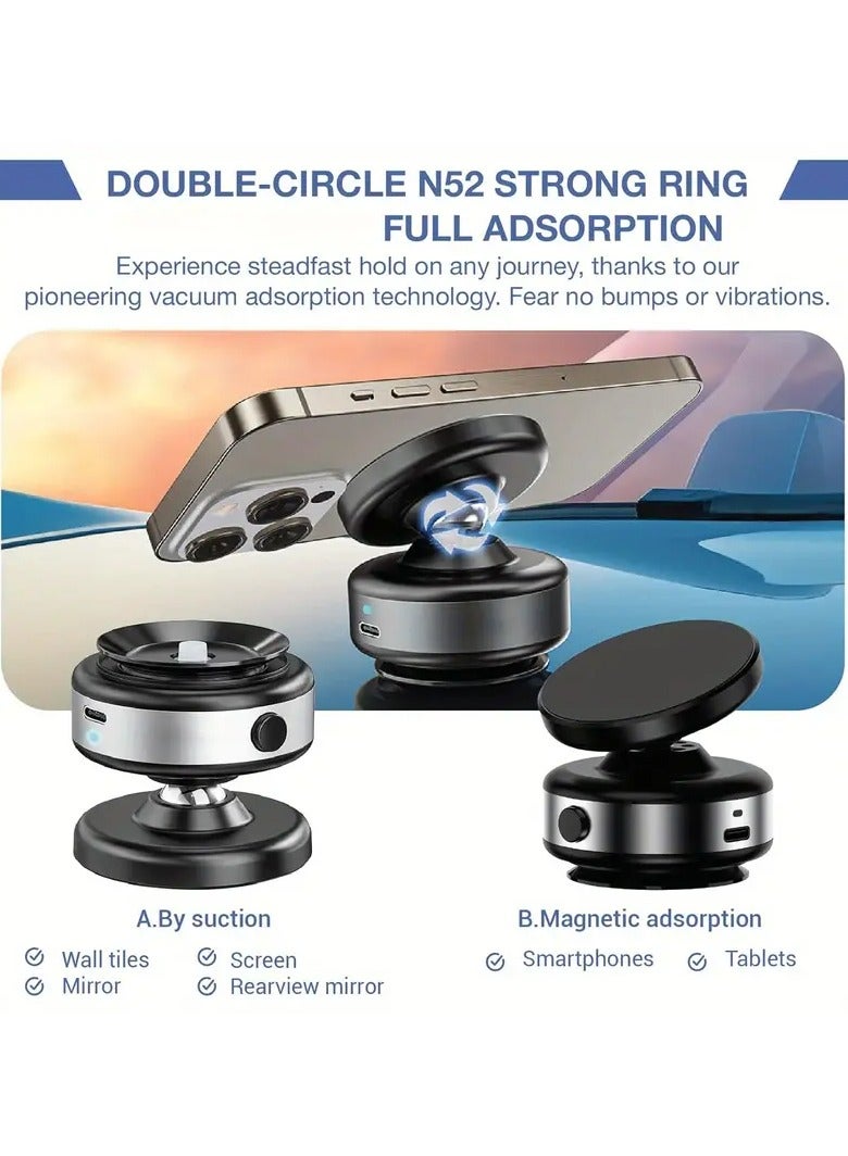 حامل هاتف مغناطيسي للسيارة بنظام الشفط - تثبيت آمن وسهل للجوال - Image 3