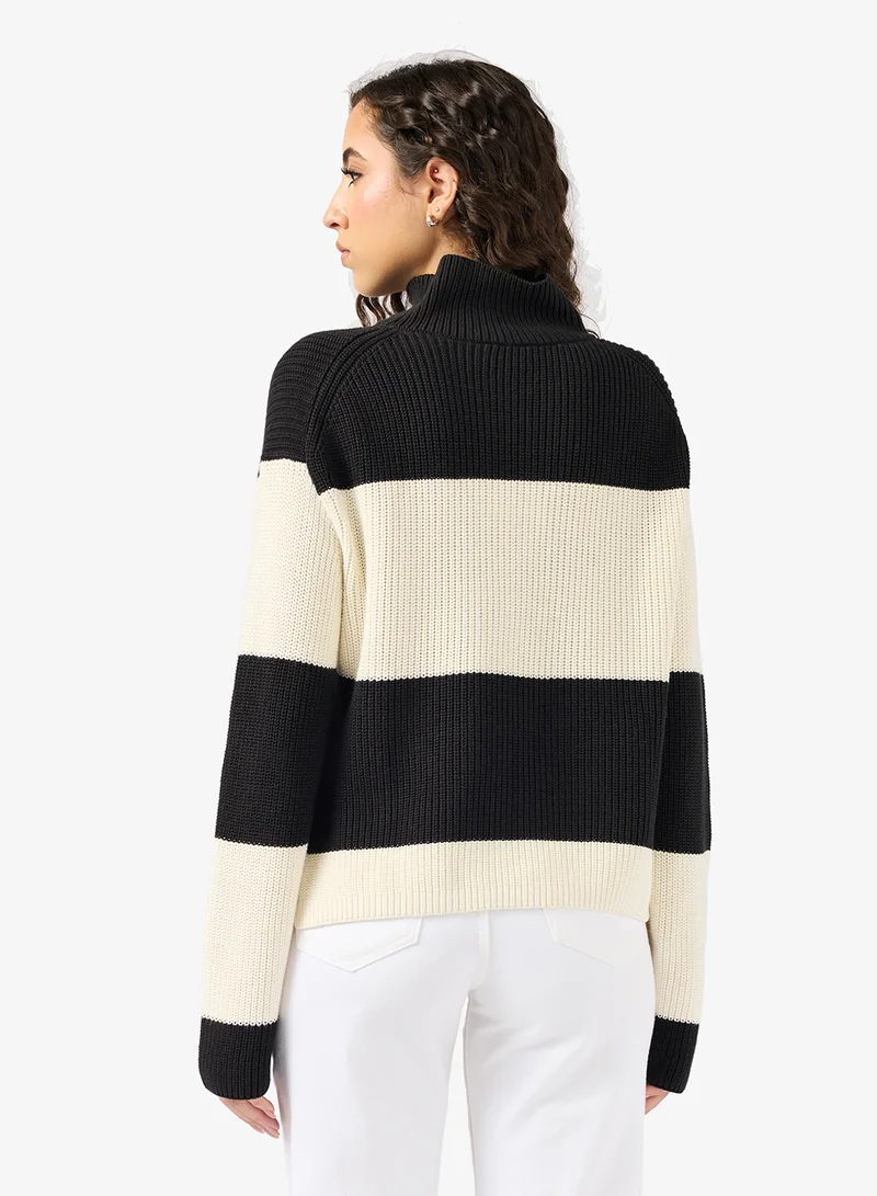 Calvin Klein Jeans Colorblock High Neck Sweater