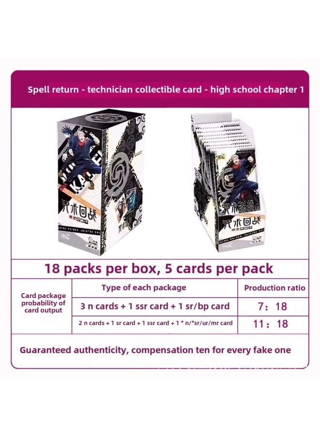 Generic - Genuine Card Tour Pony's Polly Card Fun Shadow Card Hui Month Card Ye Luoli Card A Whole Box Of Wholesale-Color:Spell Back To War -10 Yuan Edition Full Box 18 Pack - Image 1