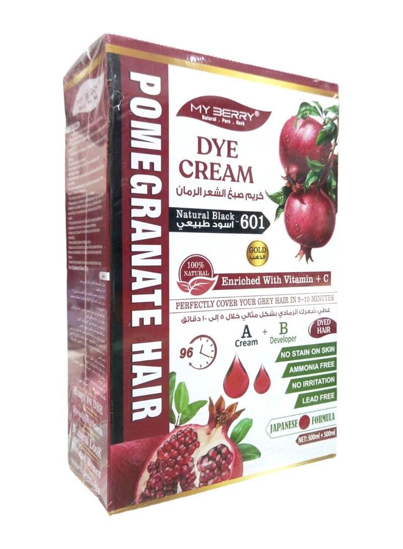MY BERRY Dye Ceam Natural Black 601 - Image 2