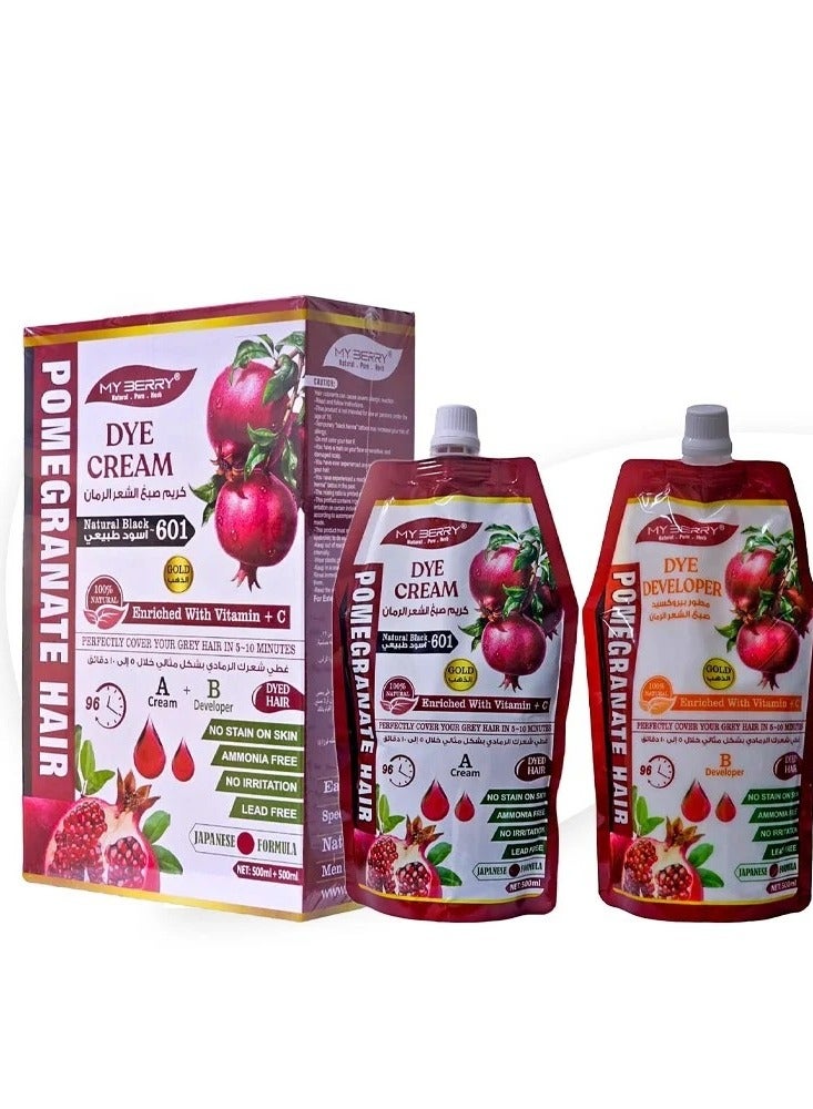 MY BERRY Dye Ceam Natural Black 601 - Image 1