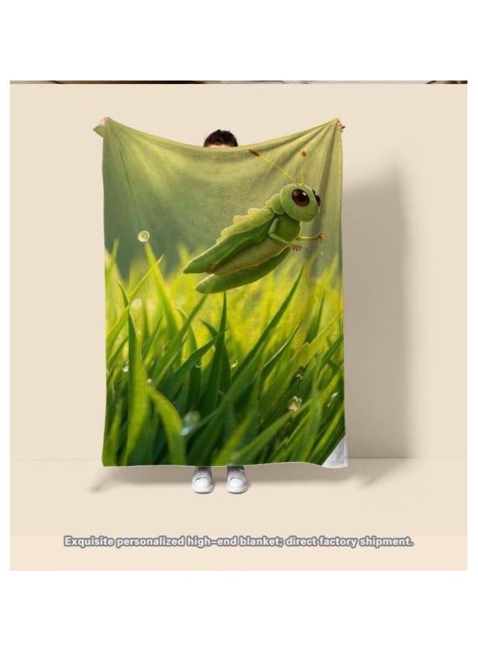 general Children's or student cartoon flannel thin blanket (warm and comfortable, suitable for sleep, games) 100cm*150cm - 827 - Image 1