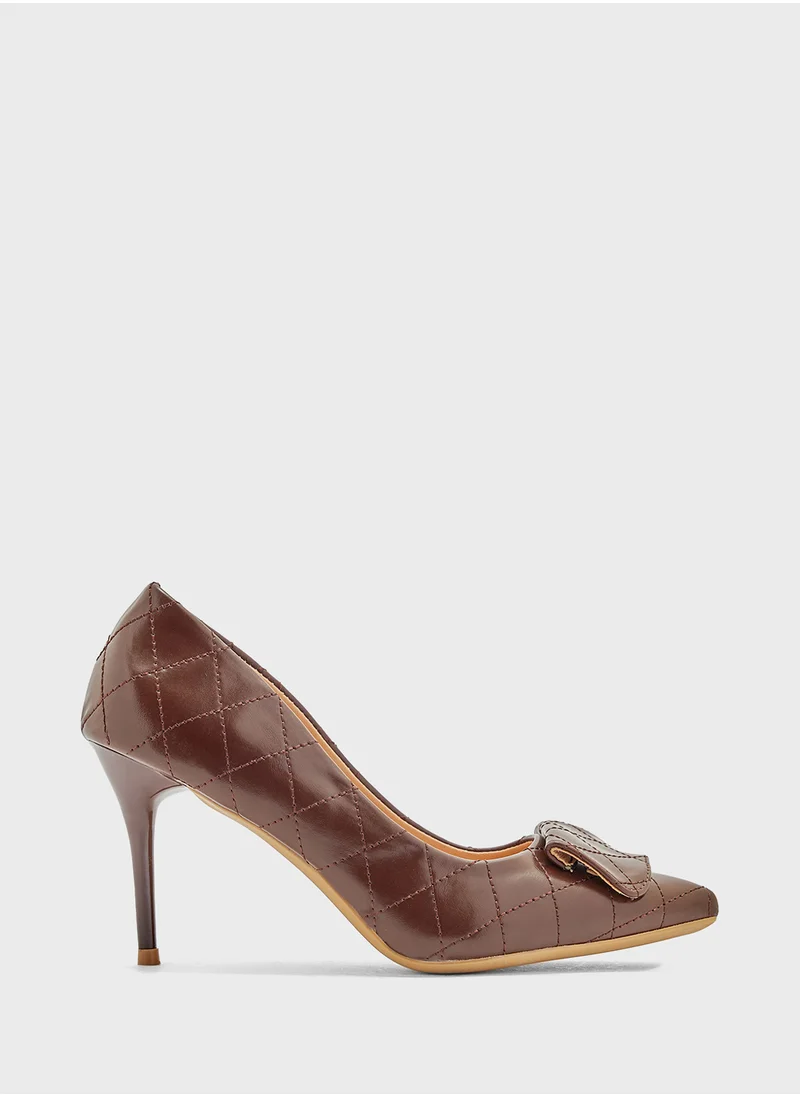 ايلا Weave Detail Pointy Pump