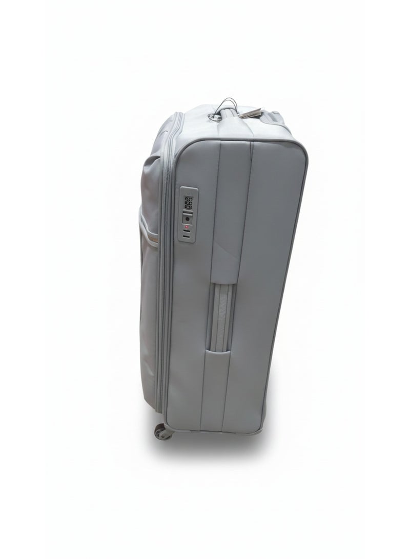 دكني حقيبة سفر  أوتوجراف كبيرة بعجلات بعرض  بوصة من النسيج المرن بلون أزرق آشلي - Image 3