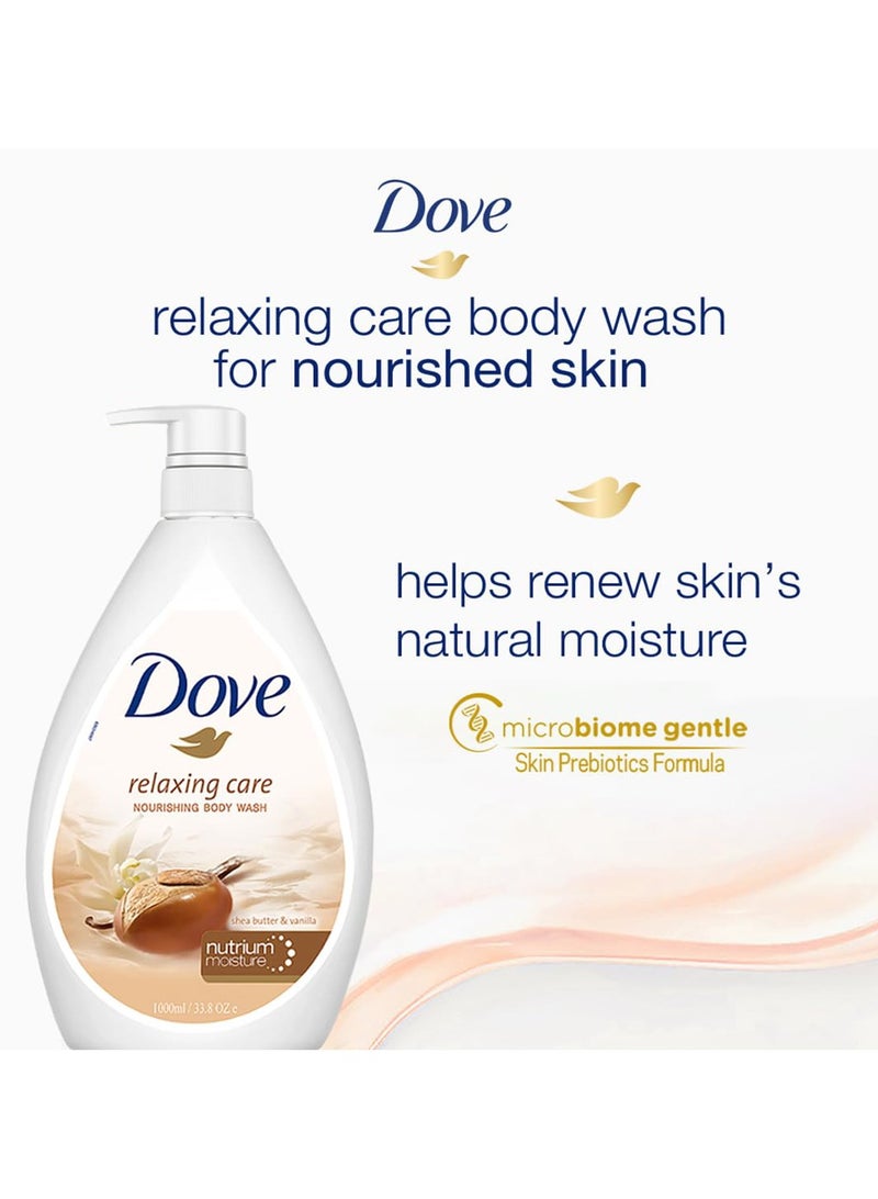 دوف غسول الجسم المغذي بزبدة الشيا والفانيليا من ريلاكسينج كير، 1000 مل - Image 3