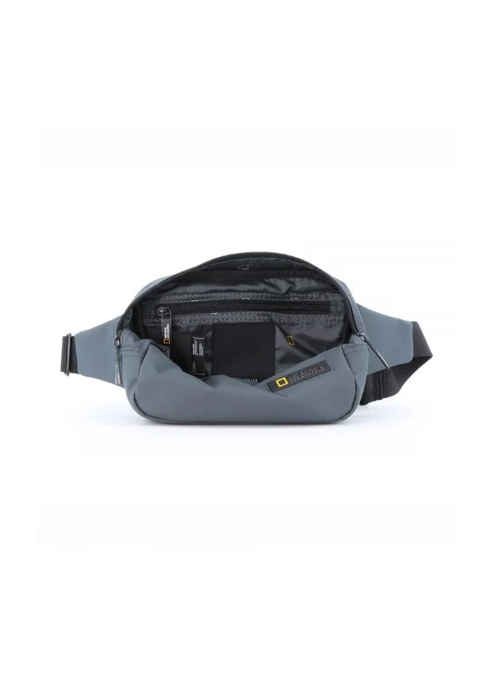 NATIONAL GEOGRAPHIC National Geographic Mutation Waist Bag Grey, Hip Bag With Adjustable Strap, RFID Pocket, Suitable For Travel, Outdoors, Gym, Hiking For Men And Women