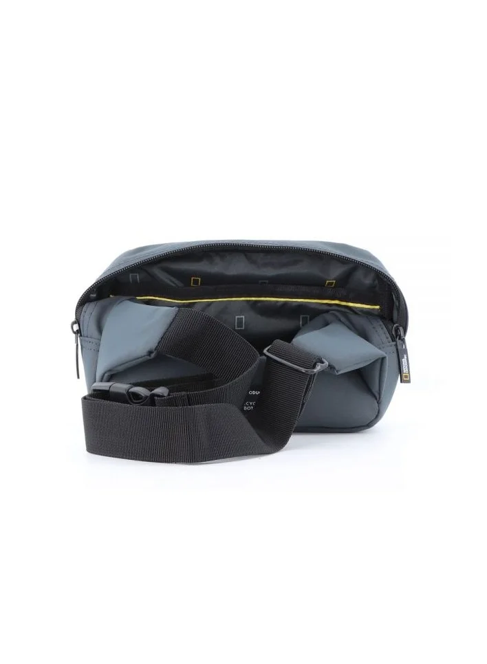 NATIONAL GEOGRAPHIC National Geographic Mutation Waist Bag Grey, Hip Bag With Adjustable Strap, RFID Pocket, Suitable For Travel, Outdoors, Gym, Hiking For Men And Women