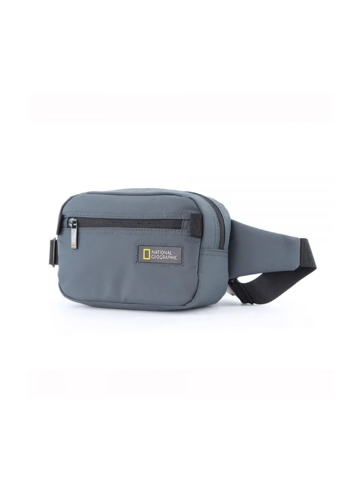 NATIONAL GEOGRAPHIC National Geographic Mutation Waist Bag Grey, Hip Bag With Adjustable Strap, RFID Pocket, Suitable For Travel, Outdoors, Gym, Hiking For Men And Women