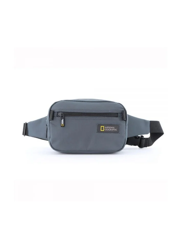 NATIONAL GEOGRAPHIC National Geographic Mutation Waist Bag Grey, Hip Bag With Adjustable Strap, RFID Pocket, Suitable For Travel, Outdoors, Gym, Hiking For Men And Women