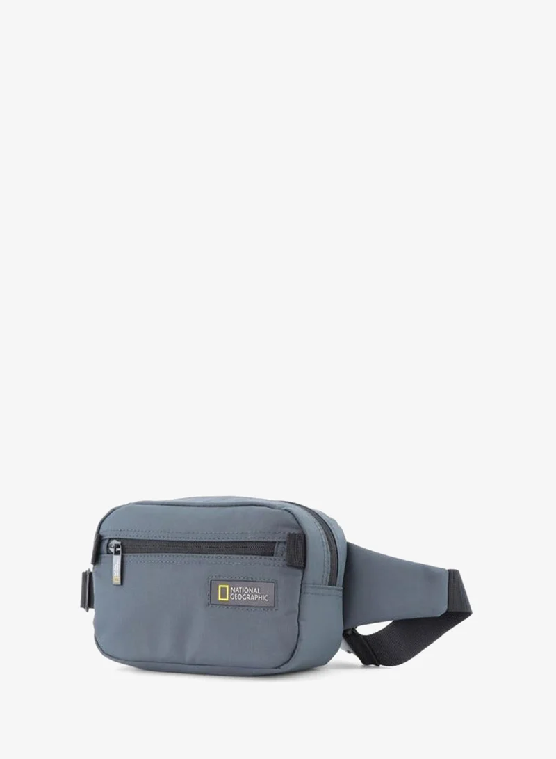 NATIONAL GEOGRAPHIC National Geographic Mutation Waist Bag Grey, Hip Bag With Adjustable Strap, RFID Pocket, Suitable For Travel, Outdoors, Gym, Hiking For Men And Women