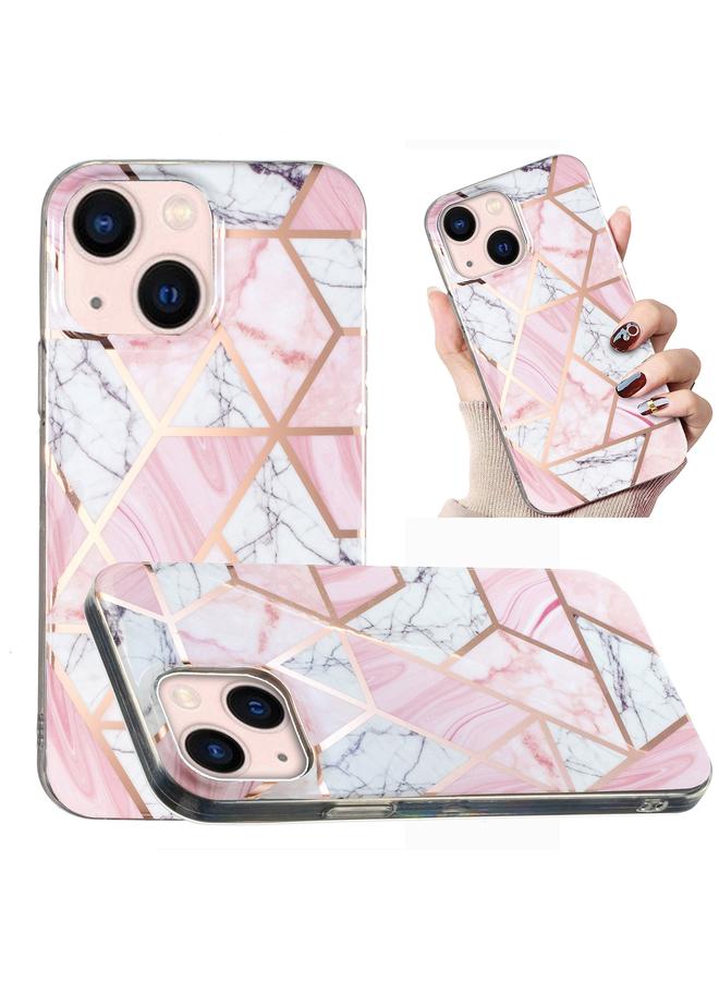 erorex Case For iPhone 14 Plus Electroplated Marble Pattern TPU Phone Case - Image 1