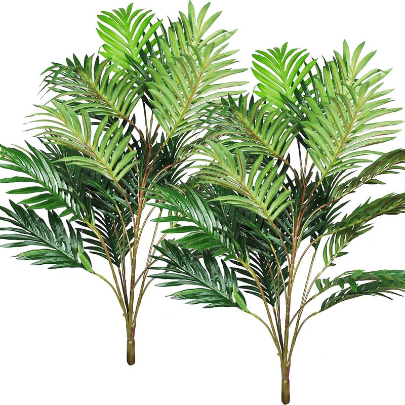 Bird Fiy Artificial Plants Palm Leaves Green Greenery Tree Faux Fake Tropical Large Leaf for Party Flowers Arrangement Wedding Decorations 2