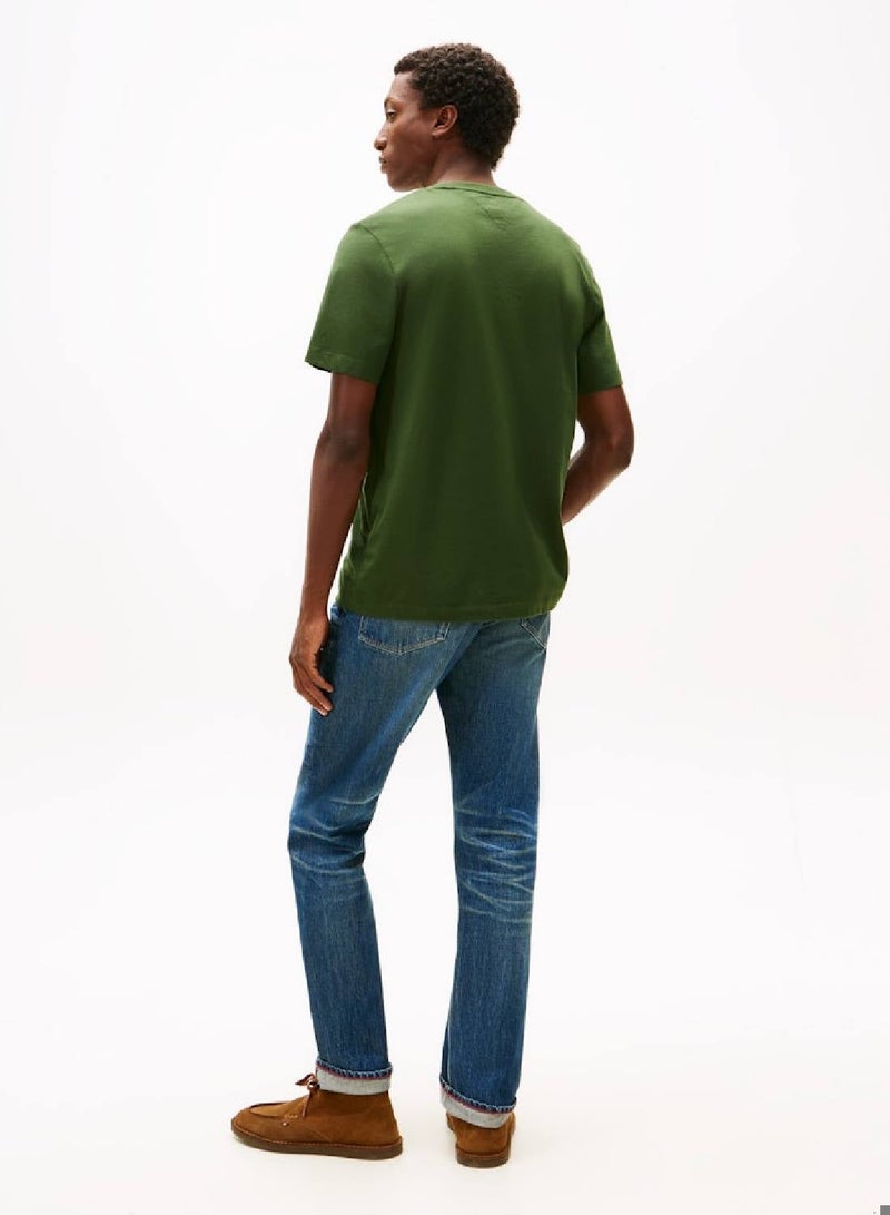 TOMMY HILFIGER Patch Pocket Crew Neck T-Shirt - Image 3