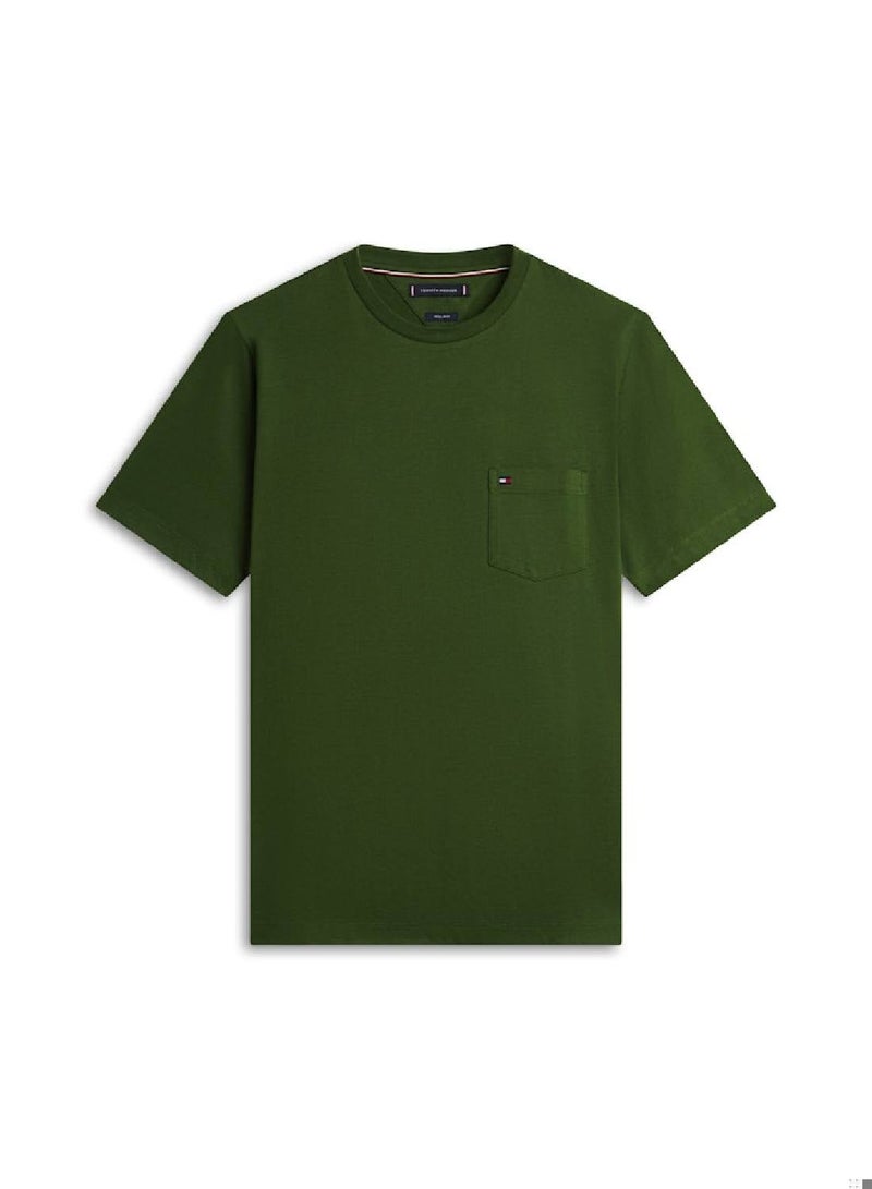 TOMMY HILFIGER Patch Pocket Crew Neck T-Shirt - Image 5