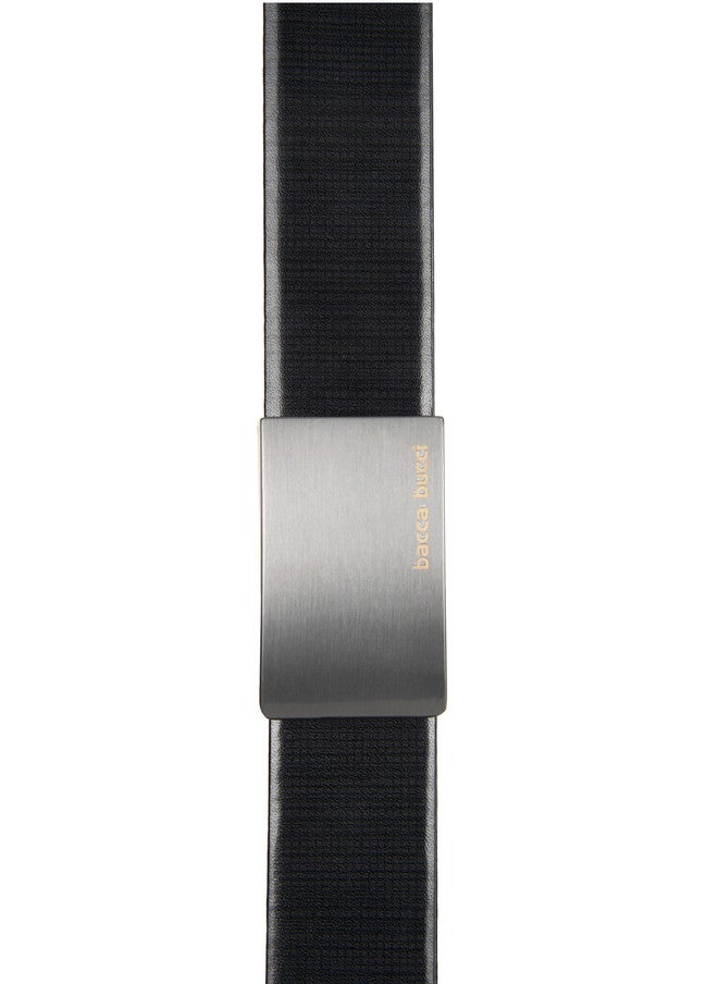 Bacca Bucci Men's Reversible Black and Brown Leather Belt - Image 4