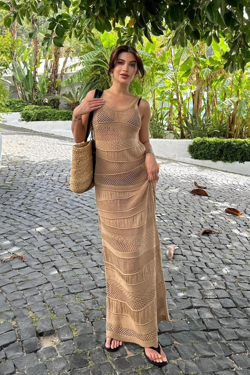 Weshaya Dress Women Beige - Image 3