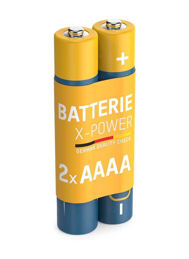 ANSMANN (2-Pack) 1.5V Alkaline AAAA Battery (Special Size AAAA/Lr61) Battery For Stylus Surface Pro/Dell Venue Pro Tablet, "Leuchtie" Dog Light Collars Shelf Life 7 Years  - Image 1
