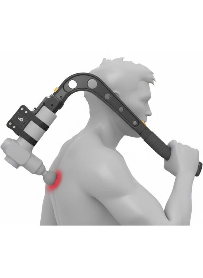 BRAZYN - Talon Universal 2.0 Massage Gun Holder + Massage Cane. Universal Massage Gun Mount with Rachet Straps, Extension Arm for Your Deep Tissue Percussion Massager (Works with Most Guns) - Image 1