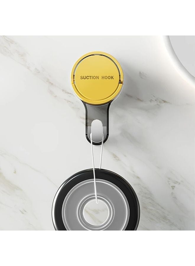 Yellow White Green Random Color Vacuum Suction Cup Towel Rack Wall Mounted Organizer - Image 5