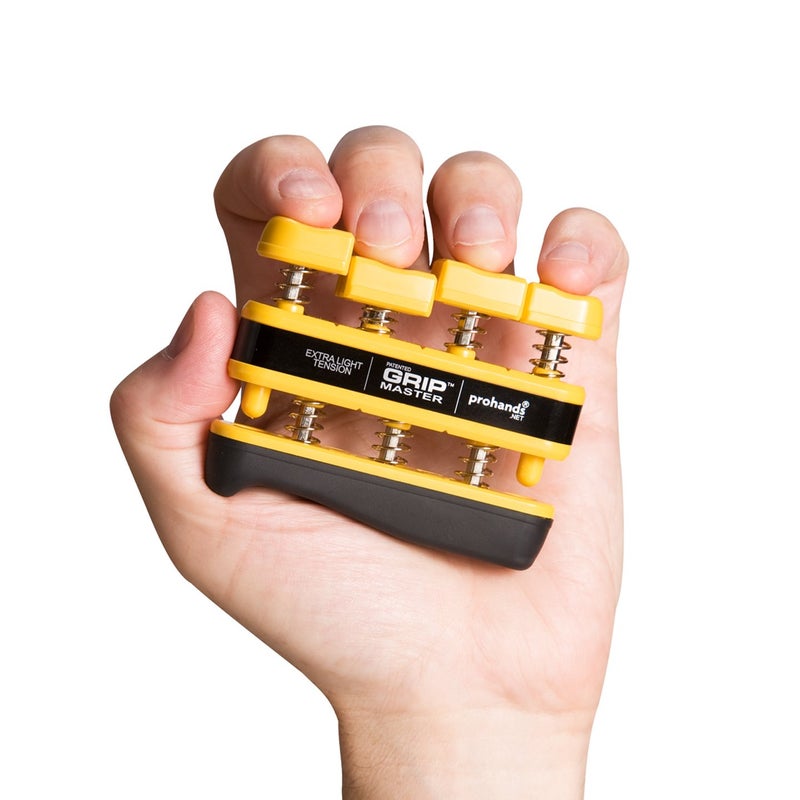 Prohands Gripmaster Hand Exerciser  Finger Exerciser (Hand Grip Strengthener)  Spring-Loaded  Finger-Piston System  Isolate And Exercise Each Finger  (3 Lb X-Light Tension  Yellow-Gripmaster) - Image 3