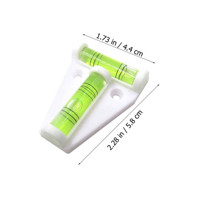 White T Type Horizontal Bubble Level Portable Precision Spirit Tool For Construction DIY - Image 3