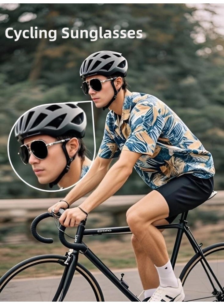 POLICE Fashion Polarized Sport Sunglasses,Cycling Sunglasses, for Men with UV 400 Protection Sun Glasses with Tea-Frame Grey Lenses - Image 3