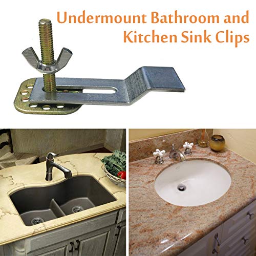 Homydom Undermount Sink Clips, Sink Brackets, Epoxy Sink Clips - 10 Pack Kit - Kitchen & Bathroom Sink Supports - Image 2