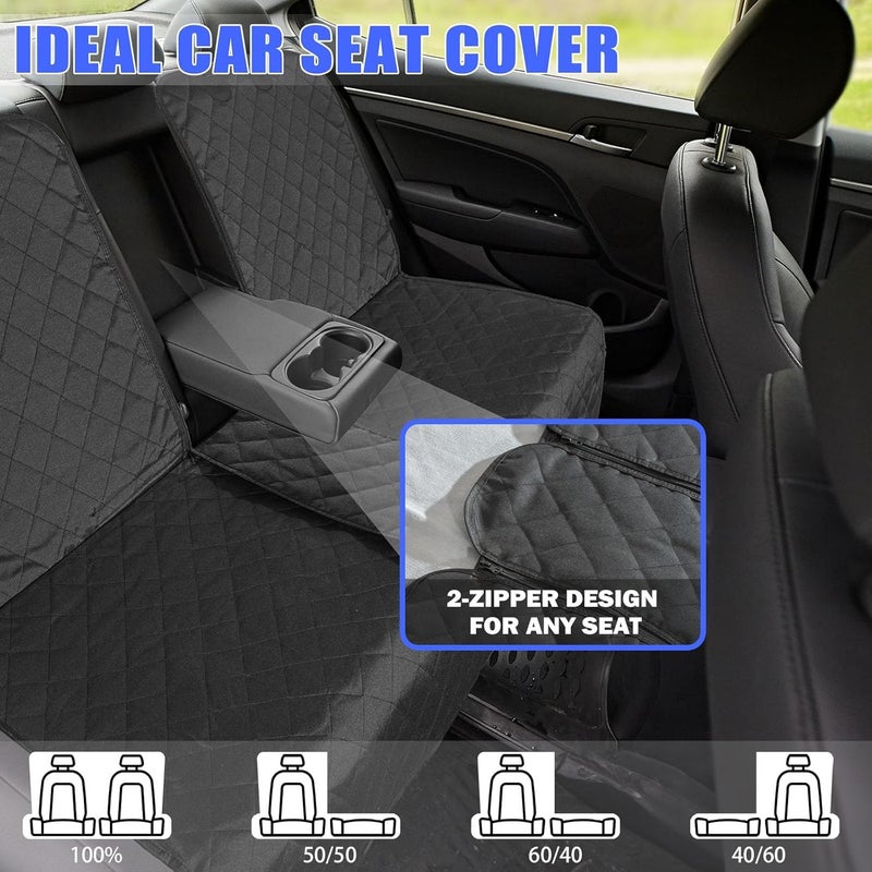 1pc Dog Car Back Seat Cover for Chevy HHR 2011-2006, Waterproof Rear Bench Protector Scratchproof Pet Travel Mat Heavy Duty Oxford Cloth - Image 2