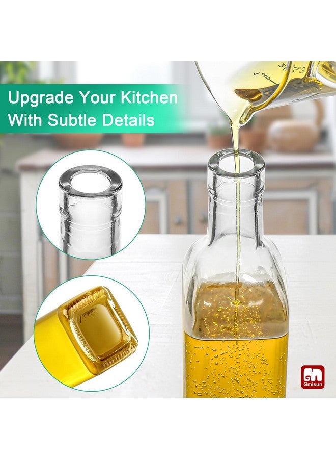 GM GMISUN GMISUN Olive Oil Dispenser Bottle, Oil Dispenser Bottle for Kitchen, Cooking Oil and Vinegar Dispenser Set 6Pack, Glass Oil Container Cruet-Oil Pourer Spout, Funnel and Labels  - Image 5