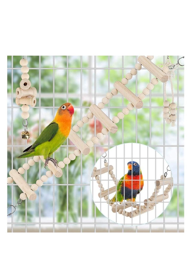 Womdee - Bird Parrot Swing Toys, Bird Cage Toys for Budgerigar,  Love Birds, Finches and Other Small to Medium Birds - Image 1