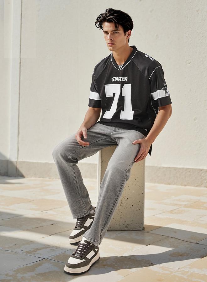 Starter Varsity Print V-Neck T-shirt - Image 2