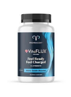 Promescent VitaFLUX Nitric Oxide Supplement, L Arginine l Quality Citrulline Supplements for Men, Supports Healthy Blood Flow, Nitric Oxide Booster Arginine Supplement, 180 Capsules