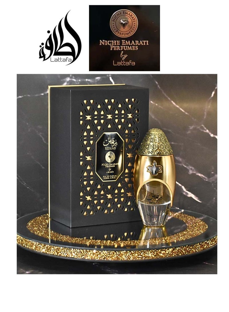 Lattafa Niche Emarati Remas For Men and Women  Eau de Parfum,Alternative Gris Chanel100ml - Image 1
