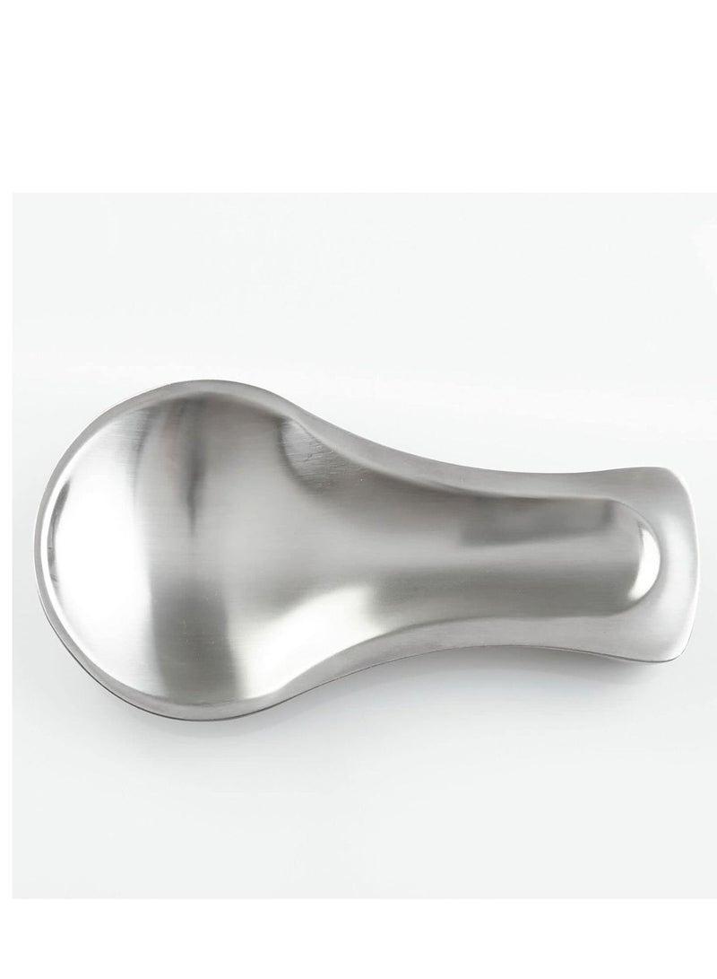 4basix Spoon Rest Stainless Steel Spoon Holder Cooking Spoon Holder for Kitchen Turner Brush Spatula and many more - Image 1