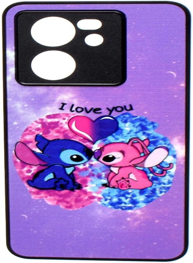 Boter. Plastic 3D Shockproof Back Case Designed With Raised Edge To Protect Camera lens Lovely Cartoon Character Printed Suitable For Xiaomi Mi 13T Pro - Multi Color