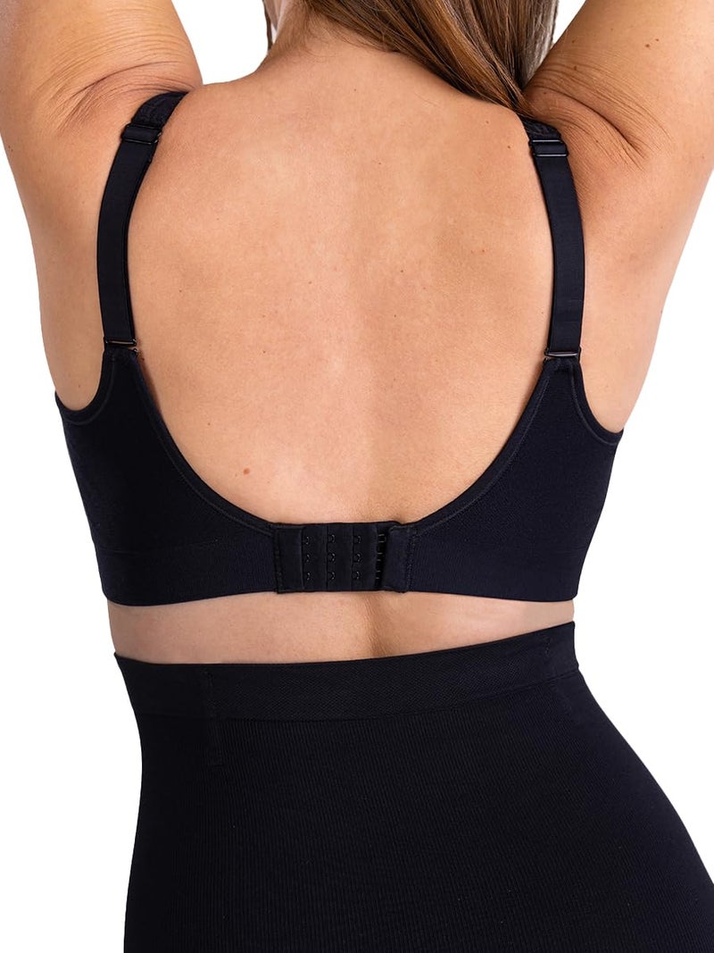 SHAPERMINT Sweetheart Bras for Women â€“ Wireless Push Up Bra with Support, Full Coverage Seamless Bralette â€“ Comfortable Bras for Women No Underwire, Plus Size and Everyday T Shirt Bra Black - Image 2