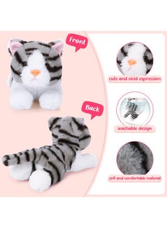 Harrycle Harrycle 3 Pcs 9 Inch Cat Stuffed Animal Plush Cat Cute Stuffed Cat Plush Toys Small Cat Stuffed Animal Sleeping Gifts for Boys Girls Pet Christmas Party Favors Supplies Decoration(Stylish Style)  - Image 3