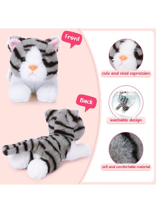 Harrycle 3 Pcs 9 Inch Cat Stuffed Animal Plush Cat Cute Stuffed Cat Plush Toys Small Cat Stuffed Animal Sleeping Gifts for Boys Girls Pet Christmas Party Favors Supplies Decoration(Stylish Style) - Image 3