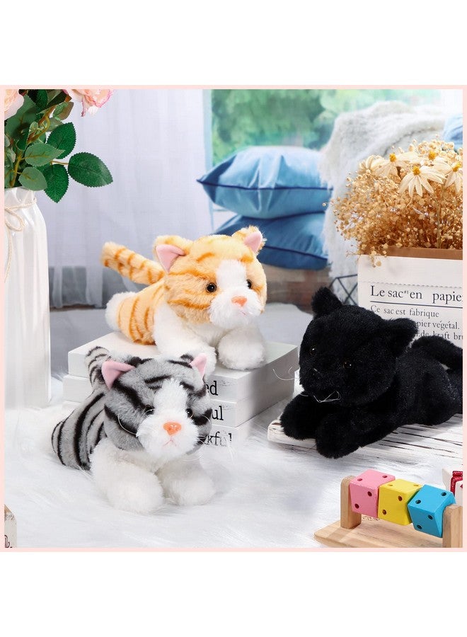 Harrycle 3 Pcs 9 Inch Cat Stuffed Animal Plush Cat Cute Stuffed Cat Plush Toys Small Cat Stuffed Animal Sleeping Gifts for Boys Girls Pet Christmas Party Favors Supplies Decoration(Stylish Style) - Image 4