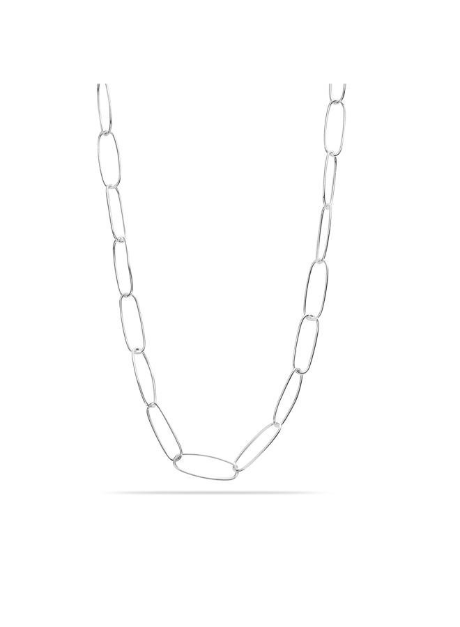 LeCalla Links Sterling Silver Jewelry Big Link 6.5 MM 7 MM PaperClip Link Chain Necklace for Women 18, 20, 24, 36 Inches, Sterling Silver, not known, - Image 1