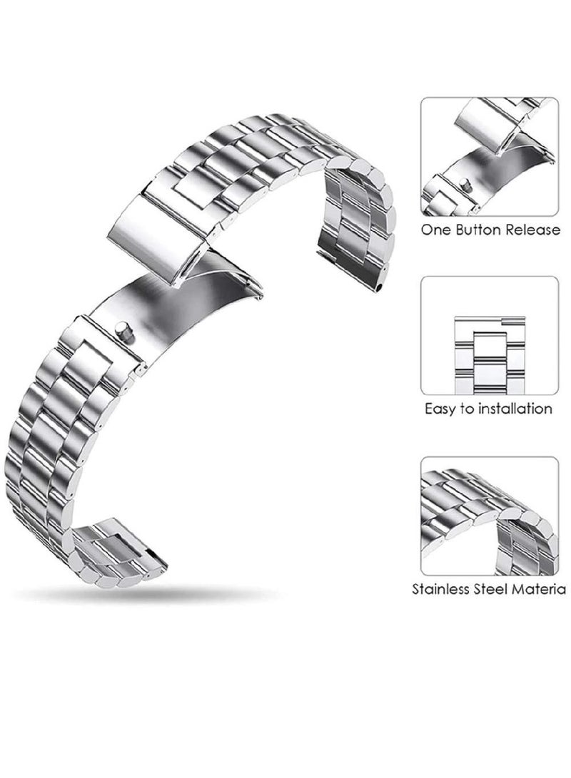GENNEXT Replacement Stainless Steel Band Compatible With Huawei Watch GT 4 46mm Silver - Image 4