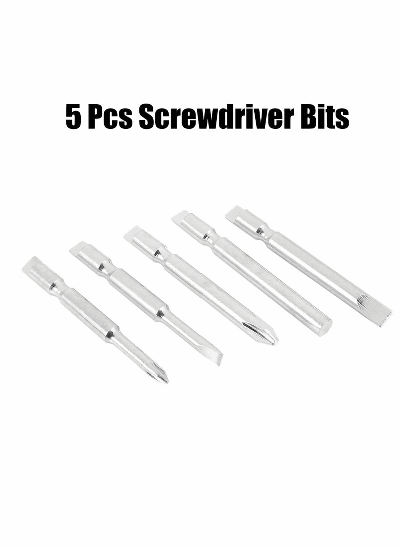Spiral Screw Driver, 260MM Hand Pressing Ratchet Screwdriver with 5 Pcs Screwdriver Bits Set, Push Pull Ratchet Screwdriver - Image 5