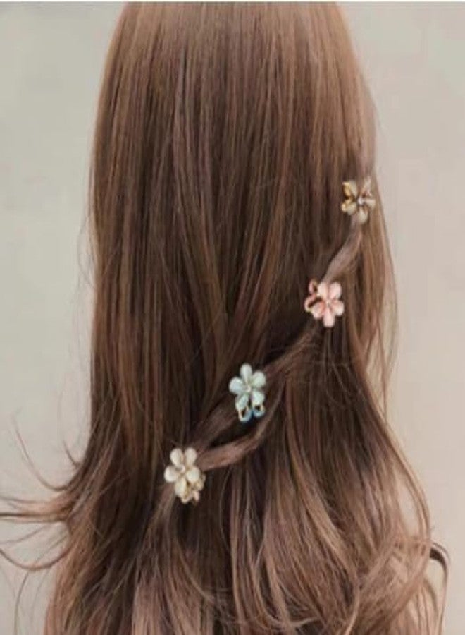 MYSELF 12Pcs Small Colorful Hair claw clips with Floral Design, Beautiful Clutcher Barrettes,Decorative Hair Accessories - Image 3