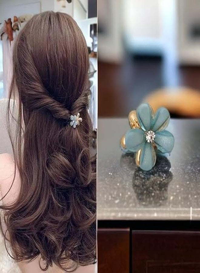 MYSELF 12Pcs Small Colorful Hair claw clips with Floral Design, Beautiful Clutcher Barrettes,Decorative Hair Accessories - Image 4