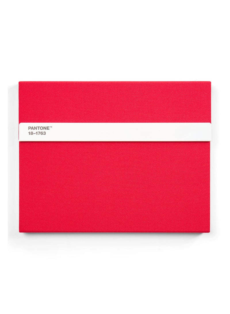 Pantone Premium Notebook with Pencil – Perfect for Notes & Ideas – Red - Image 1