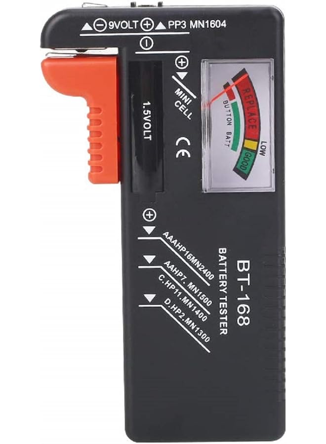 إيروريكس جهاز اختبار بطارية بشاشة رقمية من نوع المؤشر BT 168، جهاز اختبار بطارية متعدد الوظائف، بطاقة اختبار - Image 1