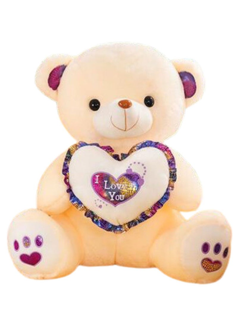 Home Smart Home Smart Cute and Cuddly Led Lights Teddy Bear with Assorted Color and Size 30 cm for Girls Friends and Couples Ideal for Birthday Valentine and Birthday Gift  - Image 1