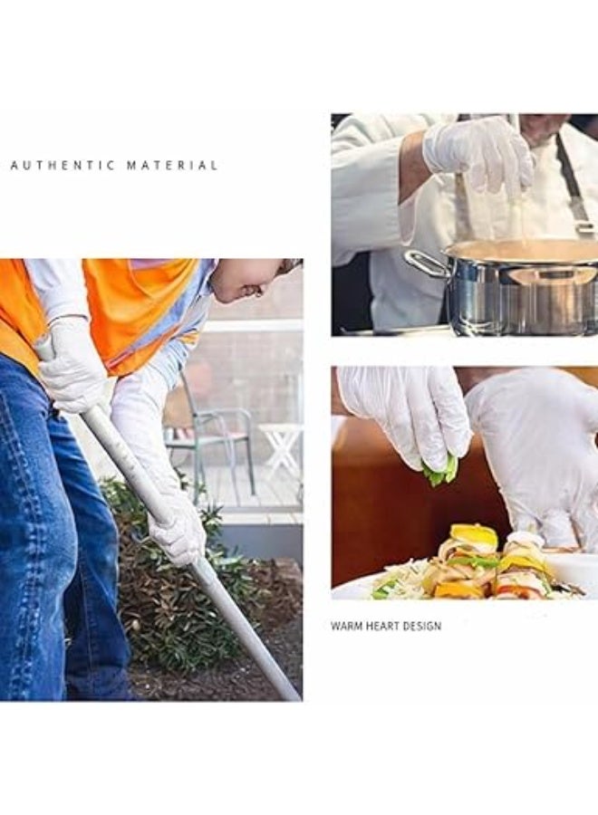 مجموعة من 100 قفاز كبير الحجم من مزيج النتريل والفينيل، خالٍ من البودرة، للاستخدام مرة واحدة، لحماية اليدين، يتميز بمرونة عالية وملمس محكم، مناسب للتنظيف، التعامل مع الطعام، الاستخدامات الطبية، صالونات التجميل، والاستخدامات الصناعية. - Image 5